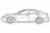 Lexus Coloriage sketch template