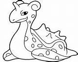 Lapras Pokemon Coloring Pages Koffing Poliwhirl Muk sketch template