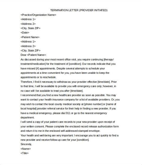 labace dental office dental patient dismissal letter