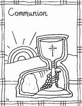 Communion Coloring Pages First Holy Color Printable Getcolorings Getdrawings sketch template