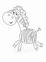 Zebra Toddlers Mewarnai Animal Terupdate Paud Tk sketch template