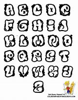 Graffiti Alphabet Coloring Letters Pages Bubble Fonts Abc Lettering Easy Letter Cool Word Text Print Grafitti Library Clipart Styles Color sketch template