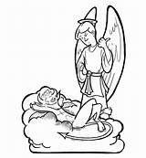 Coloring Angel Devil Pages Printable Drawing Vs Demon Angels Demons Getdrawings Kids Categories Devils Drawings 93kb sketch template
