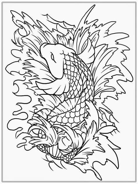 adult  fish coloring pages realistic coloring pages