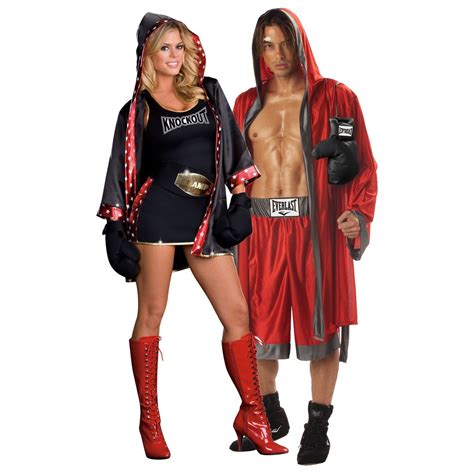 sexy adult couples costumes everlast boxing and tko