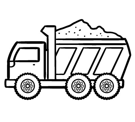 dump truck coloring page page  kids  adults coloring home
