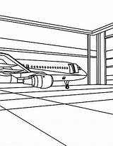 Coloring Airport sketch template