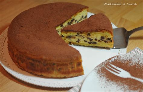 torta soffice ricotta e gocce di cioccolato ricotta