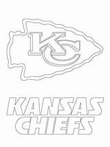 Coloring Kansas City Logo Chiefs Pages Supercoloring sketch template