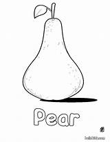 Pear Coloring Pages Print Fruit Drawing Color Getdrawings Printable Hellokids Find If Will Getcolorings sketch template