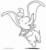 Coloring Pages Dumbo Disney Printable Sheets Kids Color Sheet Print Found sketch template