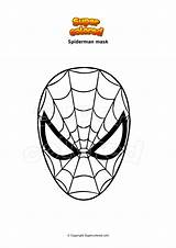 Spiderman Maschera Maske Ausmalbild Supercolored Ausmalbilder Parker Ragnatela Lancia Morales Source sketch template