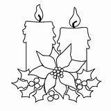 Christmas Candle Coloring Blank Tree Drawing Pages Candles Getdrawings Printable Flame Getcolorings Color sketch template