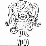Virgo Horoscope sketch template