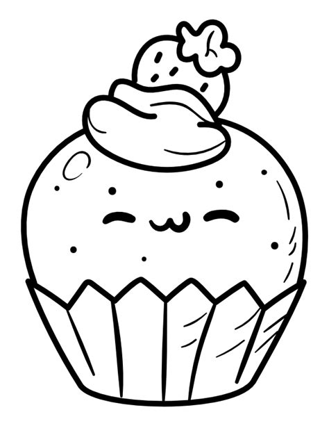 cute cupcake coloring pages  printable cupcake coloring pages