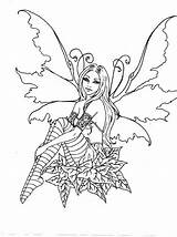 Coloring Pages Fairies Fairy Amy Brown Faries Book Fantasy Cute Drawing Dragon Drawings Adult Sprite Colouring Mystical Elves Printable Artist sketch template
