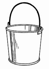 Bucket Coloring Drawing Pages Line Pail Clipart Paint Clip Sketch Template Color Pdf Library Popular  Coloringhome sketch template
