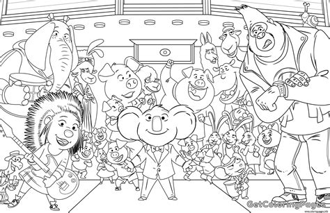 coloring sing ash coloring pages