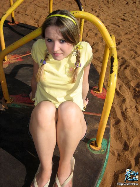 kitty shares her upskirt pics from the playground pichunter