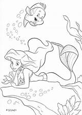 Ursula Coloring Pages Ariel Getcolorings sketch template