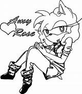 Amy Rose Coloring Hour Pages Wecoloringpage Cartoon sketch template