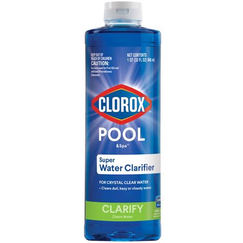 shop clorox poolspa  oz pool water clarifier  lowescom