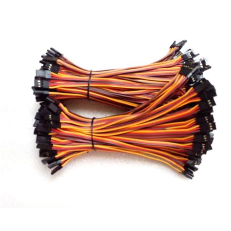 pcslot mm cm jr male  male servo extension lead plug servo extension cable wiring