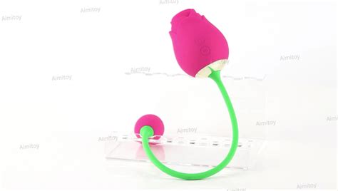 Aimitoy New Red Pink Rose Shaped Clitoris Suction Stimulator Sex Toys