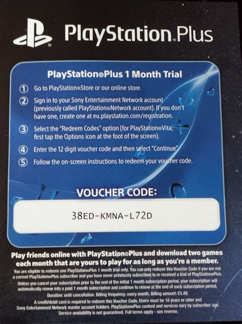 playstation   trial code