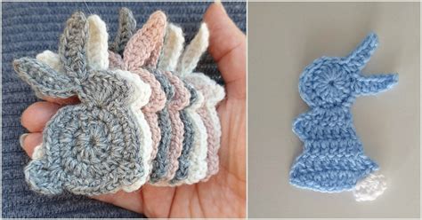 quick bunny applique  crochet patterns  crochet