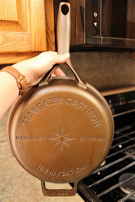 stargazer cast iron skillet review giveaway emily reviews