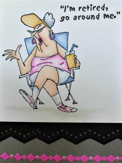 Retirement Card For Women Funny Coworker Card Older Woman Goodbye