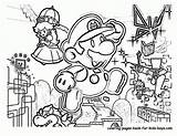 Mario Coloring Pages Super Bros Kids Christmas Smash Paper Characters Brothers Printable Easter Power Colorear Para Colouring Ups Color Adults sketch template