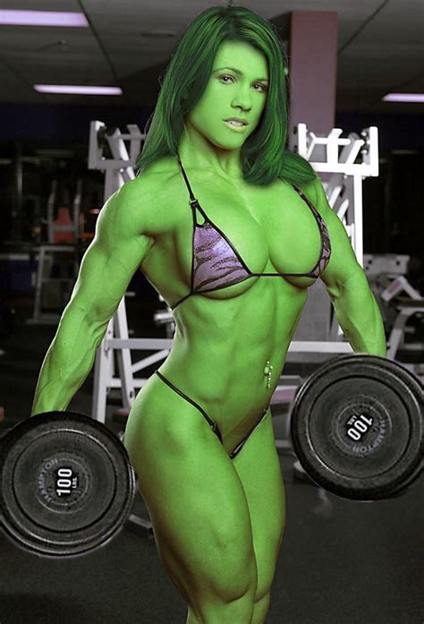 She Hulk By Rleviner On Deviantart Shehulk Body Building Women