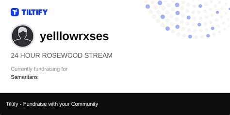 tiltify  hour rosewood stream