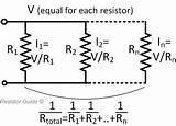 Parallel Resistors Resistor Resistance Current Voltage Connection Total Applications Equal Each Across sketch template