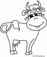 Coloring Cow Pages Printable Color Calves sketch template