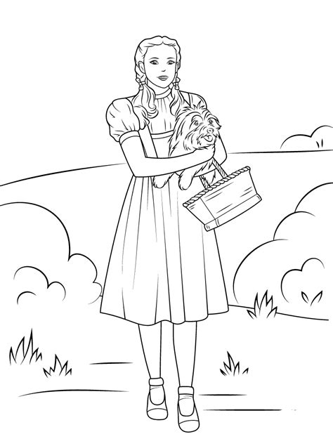 wizard  oz coloring pages    print