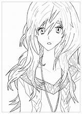 Coloring Anime Manga Pages Sad Girl Adults Color Girls Coloriage Printable Cute Fille Justcolor Flowers Print Mangas Getcolorings Colorings Representing sketch template
