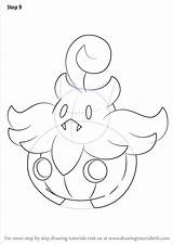 Pumpkaboo Draw Step Pokemon Drawing Improvements Necessary Finally Finish Make sketch template
