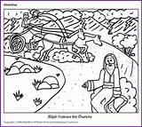 Elijah Coloring Chariot Outruns Biblewise Kids Bible Pages Fun Stories Korner Christian Choose Board sketch template