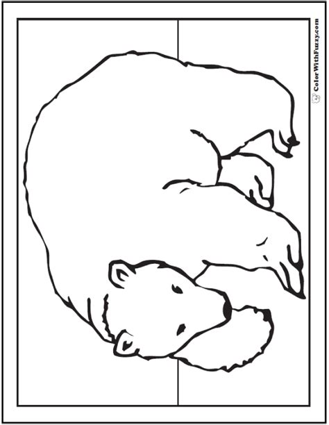 polar bear coloring pages arctic giants cute babies