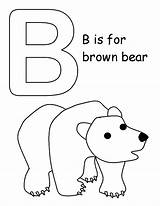 Bear Brown Coloring Pages Book Template Bears Toddlers Activities Makinglearningfun Learning Kids Alphabet Popular Getdrawings Line Drawing Colors sketch template