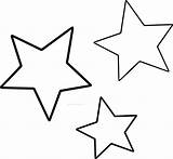 Star Coloring Pages Three Shooting Outline Pattern Drawing Stars Wecoloringpage Clipartmag Paintingvalley sketch template