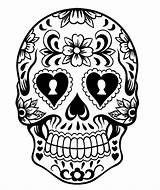 Sugar Totenkopf Bedeutung Mexikanische Bestcoloringpagesforkids Vorlage Grateful Pinclipart Stumble sketch template
