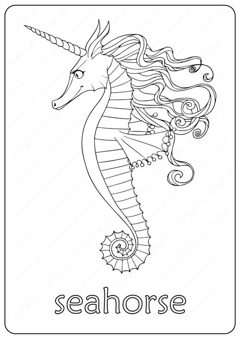printable cute seahorse coloring pages cute coloring pages coloring