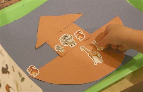 noahs ark paper craft school time snippets