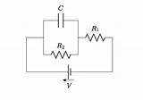 Resistor Capacitor Resistance R2 Parallel Capacitance sketch template