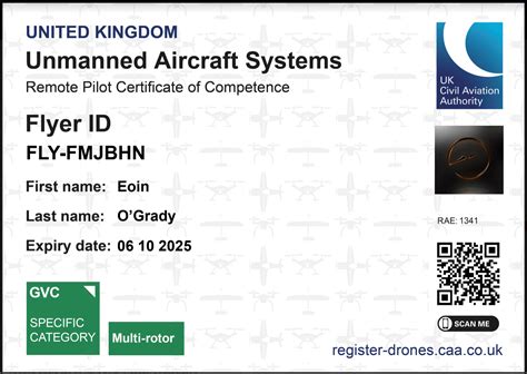 drone licence eoin ogrady photography