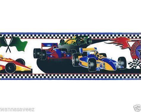 race car wallpaper border ebay